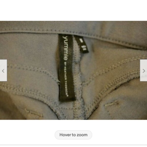 M GRAY Yummie by Heather Thomson Tyler Skinny Leg Pants Medium Jegging Leggings - Picture 10 of 12